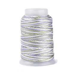 Blanco 5 rollos 9-cuerdas de nailon trenzado de varias capas con hilo metálico, blanco, 0.5 mm, aproximadamente 98.43 yardas (90 m) / rollo