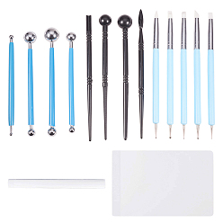 Mixed Color Ceramic Pottery Clay Model Home Craft Art, Semi Round Hole Cutter, Ball Styluses Pottery Ceramics Tool, 15pcs/set, Mixed Color