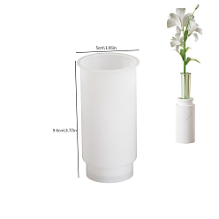 Белый Силиконовые формы, формы для литья смолы, для уф-смолы, эпоксидная смола, колонка, белые, 96x50 мм