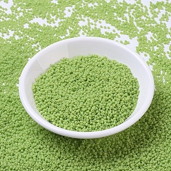 (RR416) Непрозрачный Шартрезский Миюки круглые бусины рокайль, японский бисер, (rr 416) непрозрачный шартрез, 11/0, 2x1.3 мм, Отверстие: 0.8 мм, о 1100 шт / бутылка, 10 г / бутылка