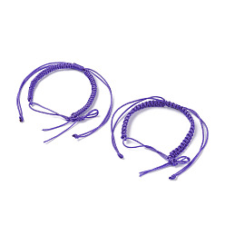 Violet Bleu 2 fabrication de bracelets tressés en nylon, bleu violet, diamètre intérieur: 2 pouce (5.2 cm)