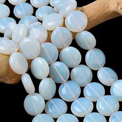 Опал Opalite бисер пряди, плоско-круглые, 15~15.5x6 мм, отверстие : 0.8~1 мм, около 26 шт / нитка, 15.55~15.71 дюйм (39.5~39.9 см)
