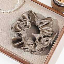 Розово-Коричневый Бархатные аксессуары для волос, для девочек или женщин, резинка для волос / резинки для волос, розово-коричневый, 130 мм