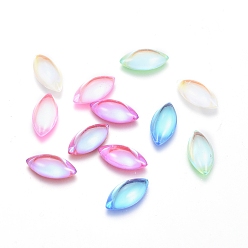 (52) Непрозрачная лаванда Прозрачные k 9 стеклянные кабошоны, плоский зад, лошадиный глаз , разноцветные, 12x6x3 мм