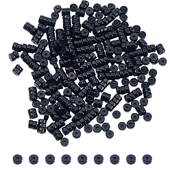 Black Onyx 2 Нити из натурального окрашенного и термически обработанного черного оникса, Heishi бусы, Плоский круглый / диск, покрасил и подогрел, 4~4.5x2.5 мм, отверстие : 0.7 мм, около 167 шт / нитка, 15.43 дюйм (39.2 см)