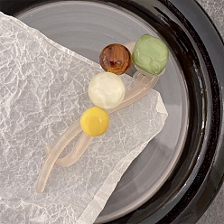 Светло-зеленый Пластиковые заколки для волос типа «банан», светло-зеленый, 110 мм