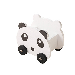 Панда Миниатюрные украшения из дерева, аксессуары для домашнего кукольного домика с микро-ландшафтом, притворяясь опорными украшениями, панда, 46x36x39 мм