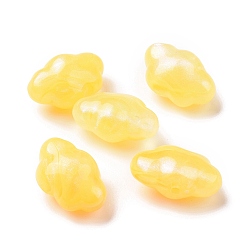 Золотистый Непрозрачные акриловые бусины, блеск бисера, облако, золотые, 16.5x26x13 мм, отверстие : 2 мм, Около 150 шт / 500 г