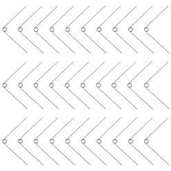 Без Покрытия 30шт. стальная торсионная пружина, сырой (без покрытия), 34.5x34.5x3.5 мм, отверстие : 3.5 мм