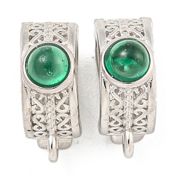 Платинированный 925 Подвески-подвески из стерлингового серебра с кубическим цирконием, укорачивающие подвески, навесные поручительства, с петлей, Реальная платина, 10.5x4x7 мм, отверстие : 1.2 мм