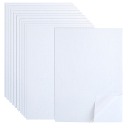 Белый 50шт. бумажные самоклеящиеся наклейки, прямоугольные, белые, 298x211x0.1 мм