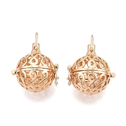 Light Gold Подвески из латуни, для ожерелья, полые круглые с бесконечностью, золотой свет, 29x26x21.5 мм, отверстия: 6x8 мм, Внутренняя мера: 18 мм