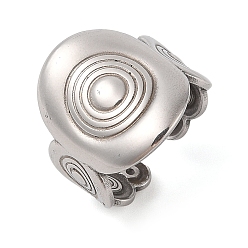 Нержавеющая Сталь Цвет Не тускнеет 304 манжеты из нержавеющей стали для женщин, плоско-круглые, цвет нержавеющей стали, 20 мм