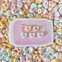 (52) Непрозрачная лаванда Непрозрачные кабошоны из смолы, имитация еды, пончик, разноцветные, 11x13.5x6.5 мм