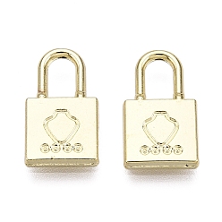 Light Gold Стойки подвески обшивки сплава, без кадмия, без никеля и без свинца, запирать, золотой свет, 14x8.5x2 мм, отверстие : 5x3 мм