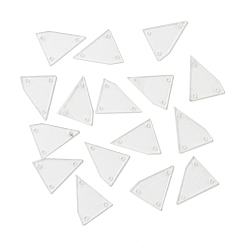 Triangle Sew On Transparent Rhinestones, Clear Acrylic Pieces, with Holes for Costume Evening Dresses Clothing Wedding Dress Decoration, Triangle, 19.5x15.5x1mm, Hole: 1mm