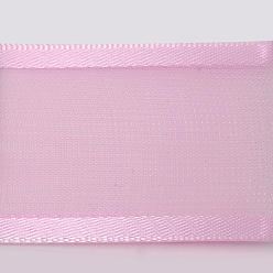 Pearl Pink 100 Yards Polyester Organza Ribbon with Satin Edge, Pearl Pink, 3/8 inch(9mm)