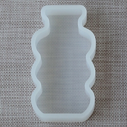 Bottle Geometrische Baustein-DIY-Silikonformen in Lebensmittelqualität, zur Herstellung von Duftkerzen, Flasche, 16x9x3 cm, Innendurchmesser: 15x7.8x2.5 cm