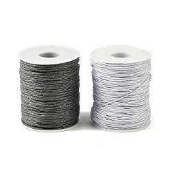 Random Color 100 Yards Waxed Cotton Thread Cords, Macrame Artisan String for Jewelry Making, Random Color, 1mm