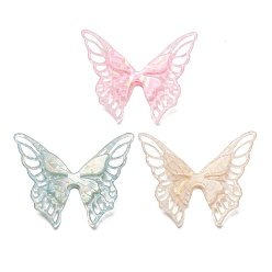 Mixed Color Cellulose Acetate Acrylic Big Pendants, Butterfly Charms, Mixed Color, 53x63.5x5.5mm