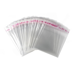 Clear OPP Cellophane Bags, Small Jewelry Storage Bags, Self-Adhesive Sealing Bags, Rectangle, Clear, 7x5cm, Unilateral Thickness: 0.035mm, Inner Measure: 5x5cm