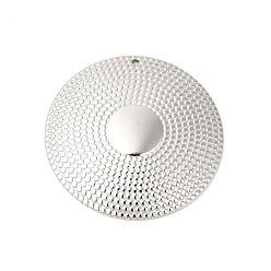 Нержавеющая Сталь Цвет Не тускнеющие 304 подвески из нержавеющей стали, плоские круглые прелести, цвет нержавеющей стали, 35x3 мм, отверстие : 1.2 мм