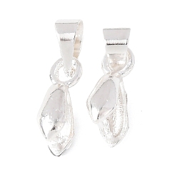 Платина Латуни льда поручительств выбор щепотка, платиновый цвет, Размер: 10 mm длиной, шириной 5.5 мм , 3 мм толщиной, 4 мм внутренняя длина, 3.5 мм ширина внутренняя, штифт: 0.8 мм