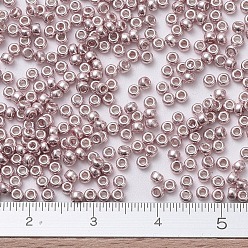 (RR1086) Galvanized Blush MIYUKI Round Rocailles Beads, Japanese Seed Beads, (RR1086) Galvanized Blush, 11/0, 2x1.3mm, Hole: 0.8mm, about 1100pcs/bottle, 10g/bottle