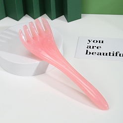 Pink Смоляные массажные палочки, массажные инструменты, гуа-ша соскабливающая палочка, розовые, 160x50 мм