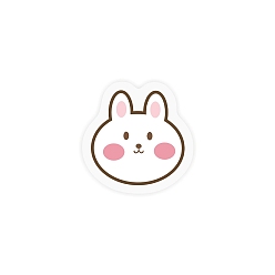 Rabbit Cute Acrylic Clips, for Paper Document, School Office Supplies, Rabbit, 35mm