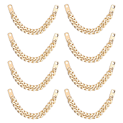 Light Gold 8шт. латунные удлинительные ремни для одежды в виде цепочки, декоративная цепочка для одежды, золотой свет, 89 мм