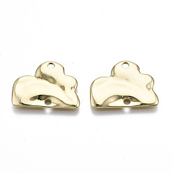 Light Gold Rack Plating Alloy Links Connectors, Cadmium Free & Lead Free, Light Gold, 16.5x22x2mm, Hole: 1.8mm