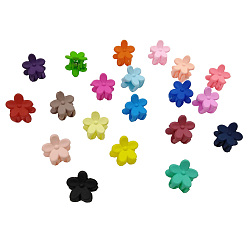 (52) Непрозрачная лаванда Мини-зажим для волос, заколка для волос, челка для маленьких девочек, цветок, разноцветные, 15x13 мм