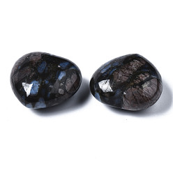 Glaucophane Natural Glaucophane Healing Stones, Heart Love Stones, Pocket Palm Stones for Reiki Balancing, 29~30x30~31x12~15mm
