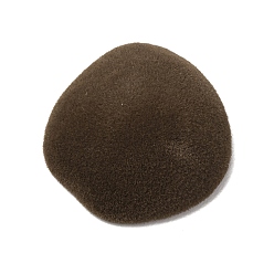 Самородки Кабошоны из непрозрачной смолы с бархатным покрытием, кокосового коричневый, самородки, 26.5x25.5x9.5 мм