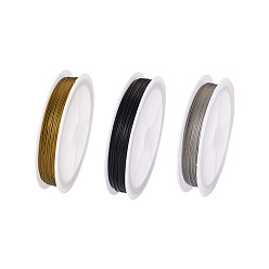 (52) Непрозрачная лаванда Проволока для тигра, нержавеющая сталь с нейлоновым покрытием, разноцветные, 25 калибр (0.45 мм), 55 м / рулон, 3 цветов, 1 рулон / цвет, 3rolls