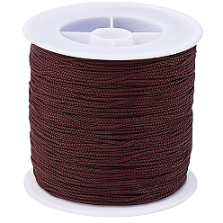 Кокосово-Коричневый 1 рулон нейлоновой нити, для diy craft, кокосового коричневый, 0.8 мм, около 98.42 ярдов (90 м) / рулон
