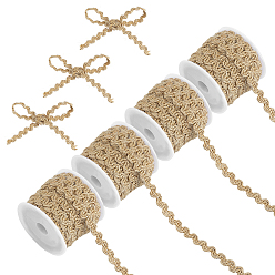 Светло-коричневый Джутовые ленты, аксессуары для одежды, загар, 1/4 дюйм (8 мм), около 5.47 ярдов (5 м) / рулон