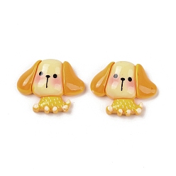 Собака Кабошоны из непрозрачной смолы для декодирования животных, собака, 25.5x31x8 мм