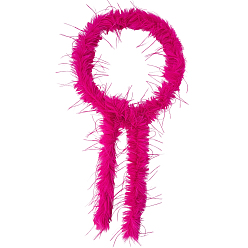 Средний Фиолетово-красный Волокнистый верх для декорированных вручную аксессуаров из искусственной шерсти, средне фиолетовый красный, 80 мм, 2м / комплект