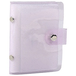 Платина 2мини-книжка-держатель для фотокарт из ПВХ, прямоугольные, платина, 102x80x15 мм