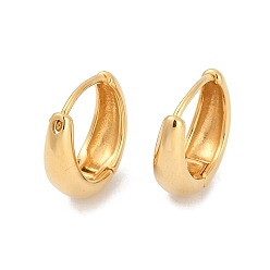 Золотой Ионное покрытие (ip) 304 серьги-кольца из нержавеющей стали для женщин, с 316 ушными шпильками из хирургической нержавеющей стали, золотые, 16.5x6x17 мм