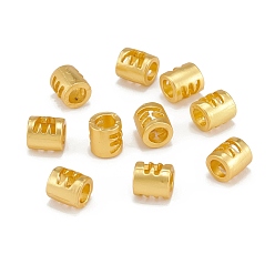 Letter W Полые подвесные бусины из сплава, бочка с письмом, матовый золотой цвет, буква.w, 6.5x5 мм, отверстие : 3.5 мм