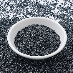 (RR451) Gunmetal MIYUKI Round Rocailles Beads, Japanese Seed Beads, 11/0, (RR451) Gunmetal, 2x1.3mm, Hole: 0.8mm, about 1100pcs/bottle, 10g/bottle