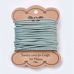 Аквамарин Шнур натуральной кожи, кожаный шнур ювелирных изделий, аквамарин, Размер : диаметром около 2 мм , около 109.36 ярдов (100 м) / пачка