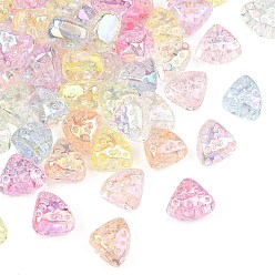 (52) Непрозрачная лаванда Уф-покрытие прозрачные акриловые бусины, радужный, сыр, два тона, разноцветные, 12.5x15.5x9.5 мм, отверстие : 2.5 мм