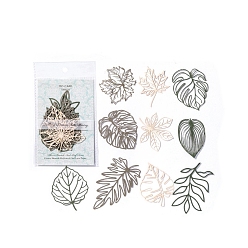 Olive Drab 10Pcs 10 Styles Flower Lace Cut Scrapbook Paper Pads, Hollow Leaf & Flower Paper for DIY Album Scrapbook, Greeting Card, Background Paper, Olive Drab, 62.5~92x39~70x0.3mm, 1pc/style