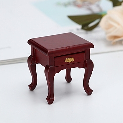 Темно-Красный Миниатюрные украшения для шкафа из мдф-панели, аксессуары для кукольного домика с микро-ландшафтом, притворяясь опорными украшениями, темно-красный, 58x42x55 мм