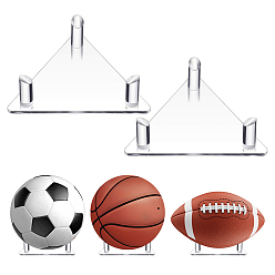 Прозрачный Акриловые подставки для дисплеев, треугольные, прозрачные, 11.7x13.2x3.8 см