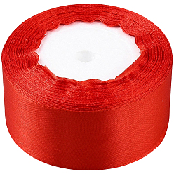 Красный Полиэфирные ленты, для упаковки подарков, красные, 1-5/8 дюйм (40 мм), около 24.06 ярдов (22 м) / рулон